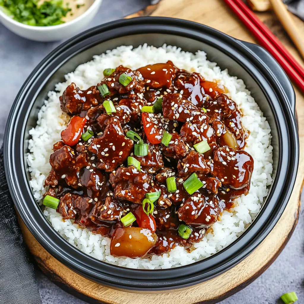 Mongolian Beef Rice Recipe