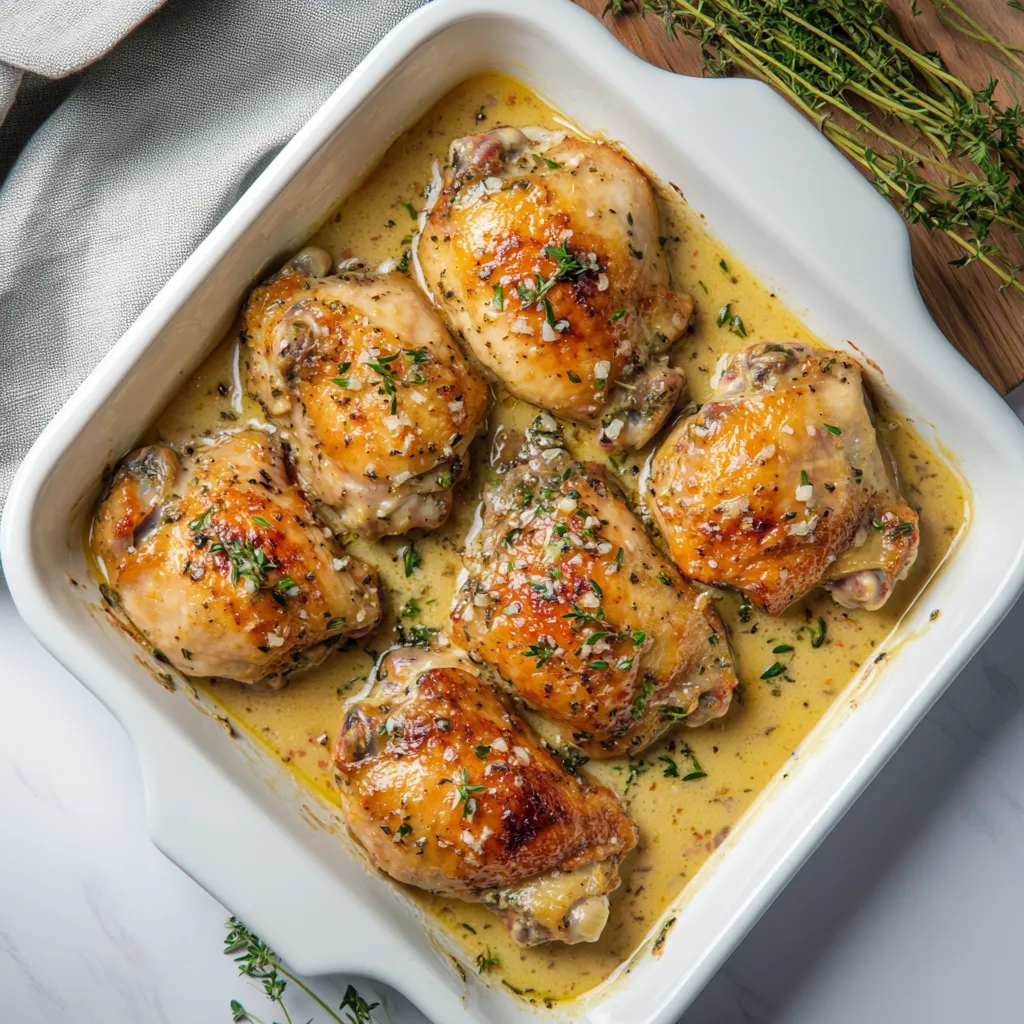 Savory Garlic Chicken in a Creamy Sauce