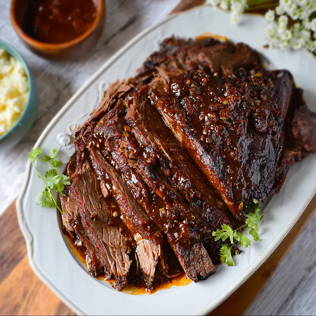 Slow Cooker BBQ Beef Brisket
