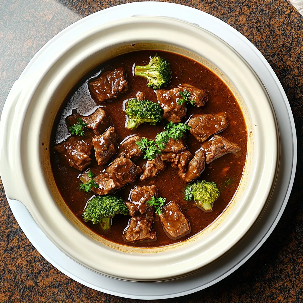 Slow Cooker Beef and Broccoli