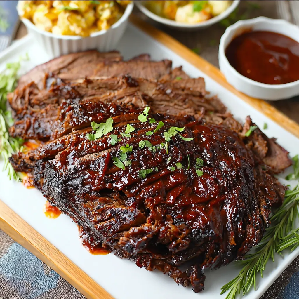 Slow Cooker Honey BBQ Beef Brisket
