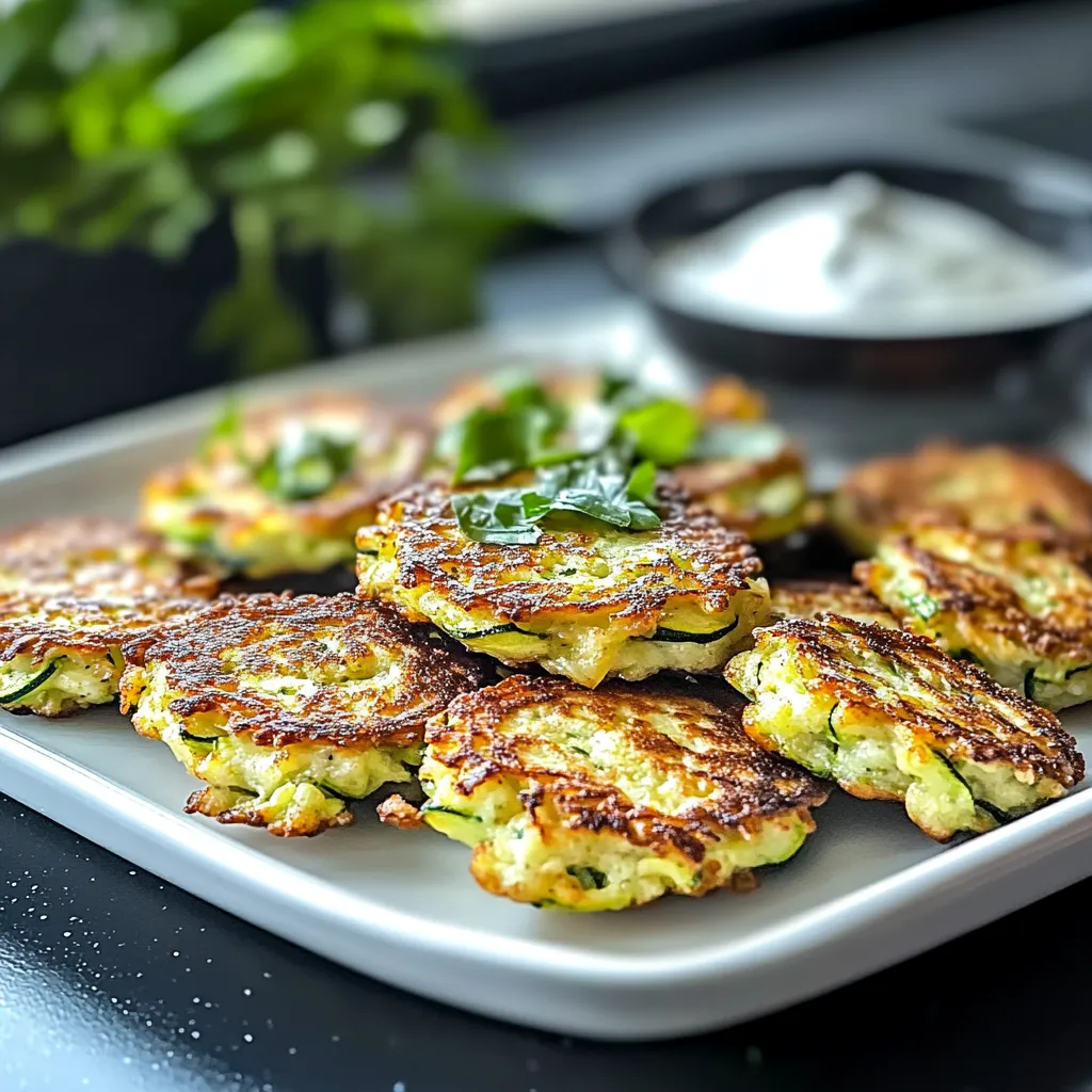 Zucchini Parmesan Fritters Recipe