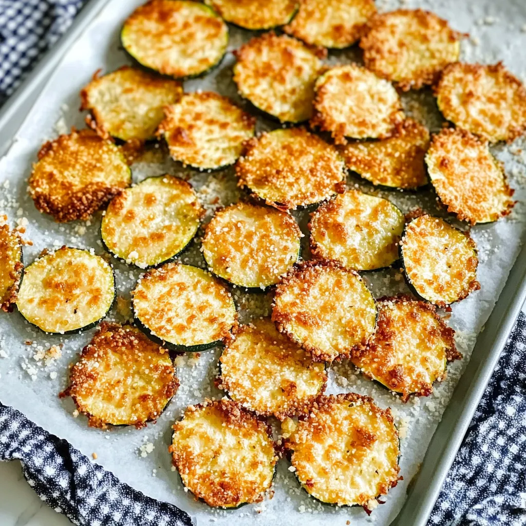 Zucchini Parmesan Crisps Baked