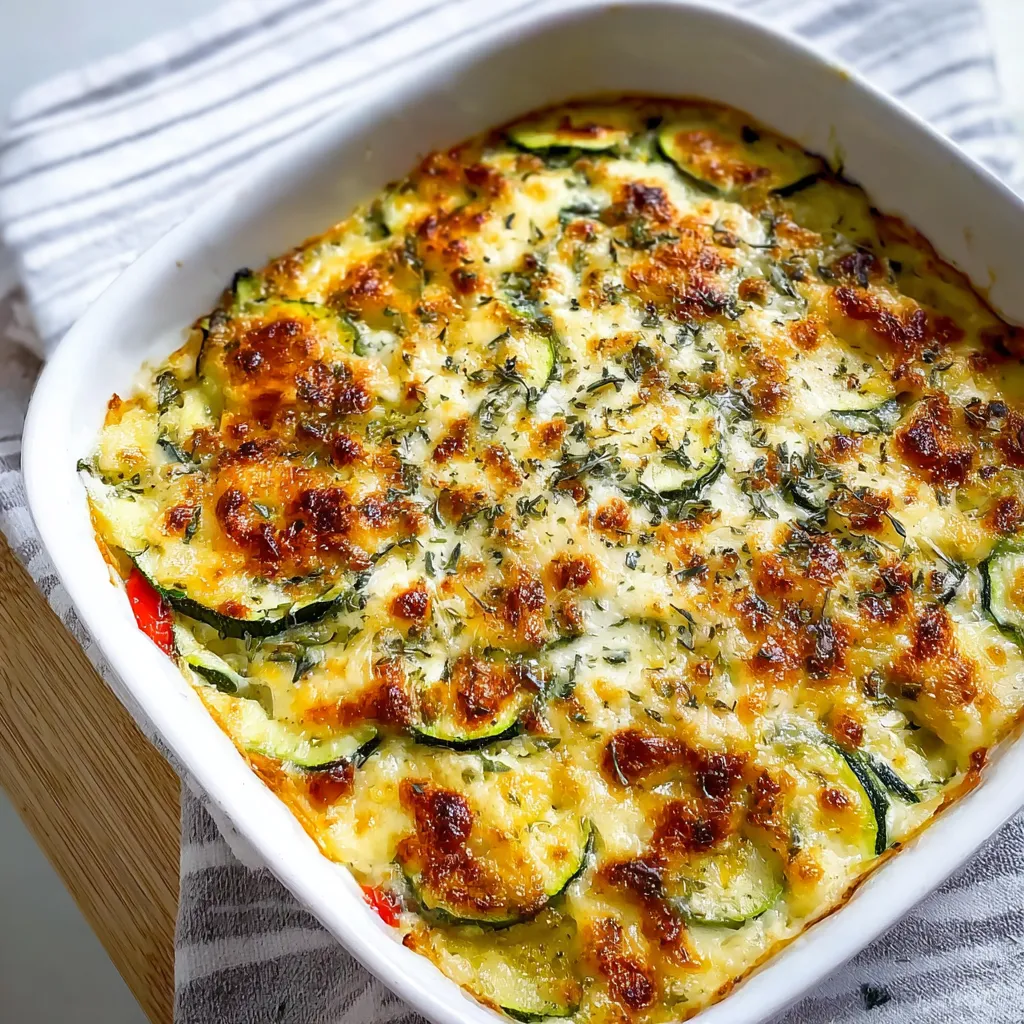 Baked Zucchini and Cheese Recipe