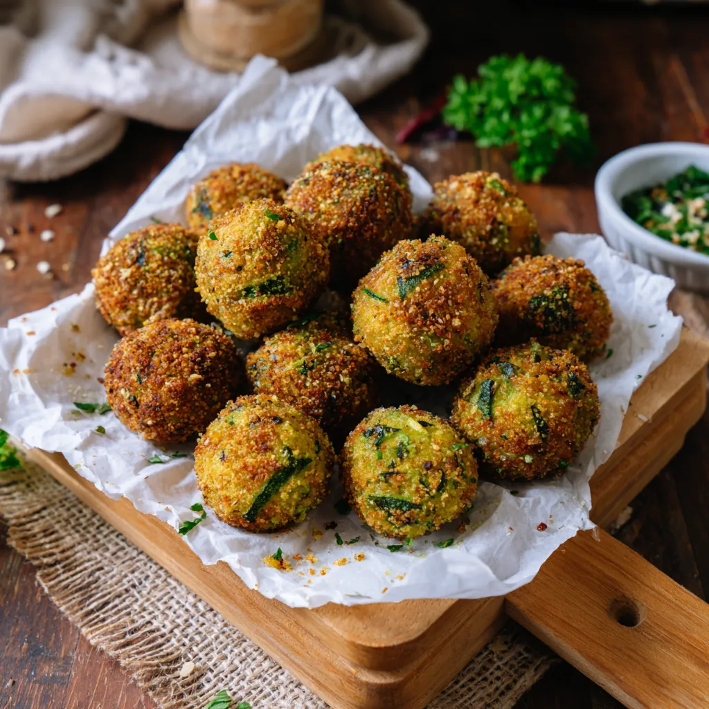 Crispy Garlic Chicken and Zucchini