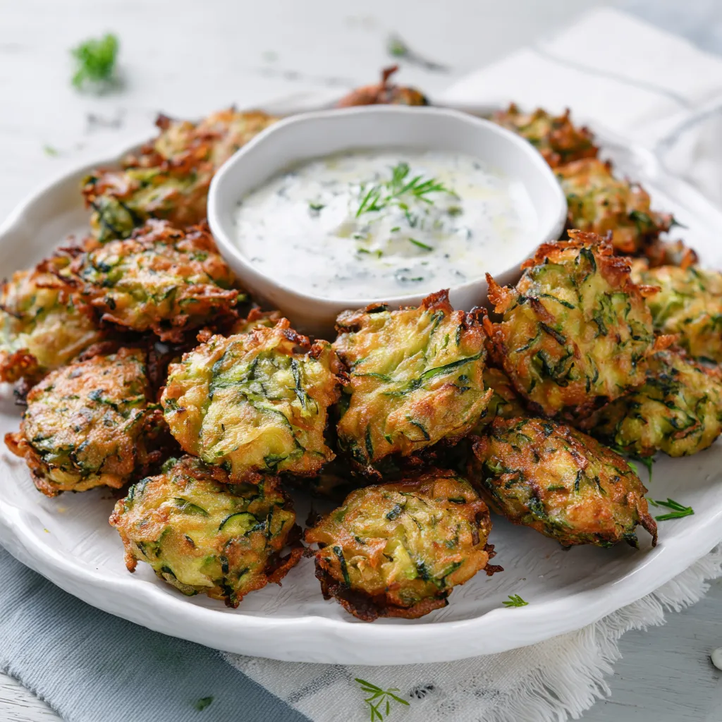 Crispy Zucchini Garlic Bites