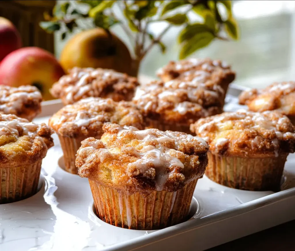 Healthy Apple Fritter Muffins