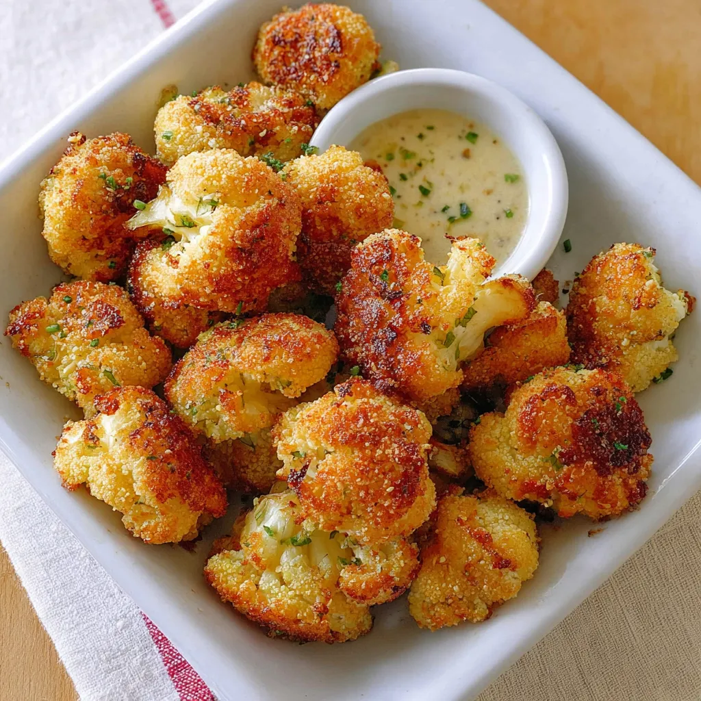Easy Parmesan Cauliflower Bites Recipe
