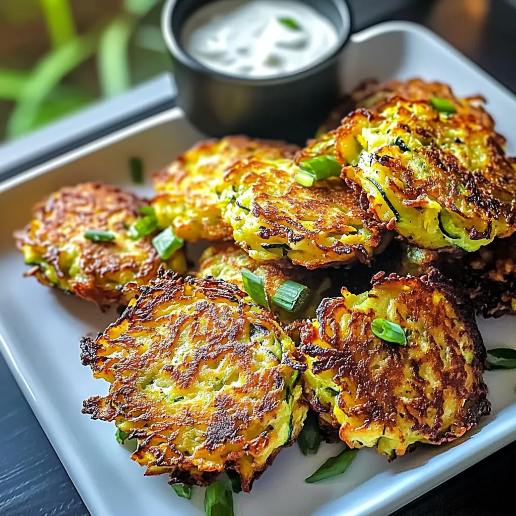 Zucchini Parmesan Fritters Recipe