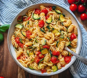 Healthy Tomato Zucchini Pasta Recipe