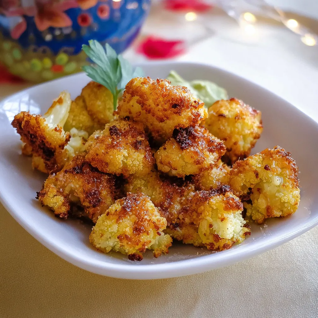 Easy Parmesan Cauliflower Bites Recipe