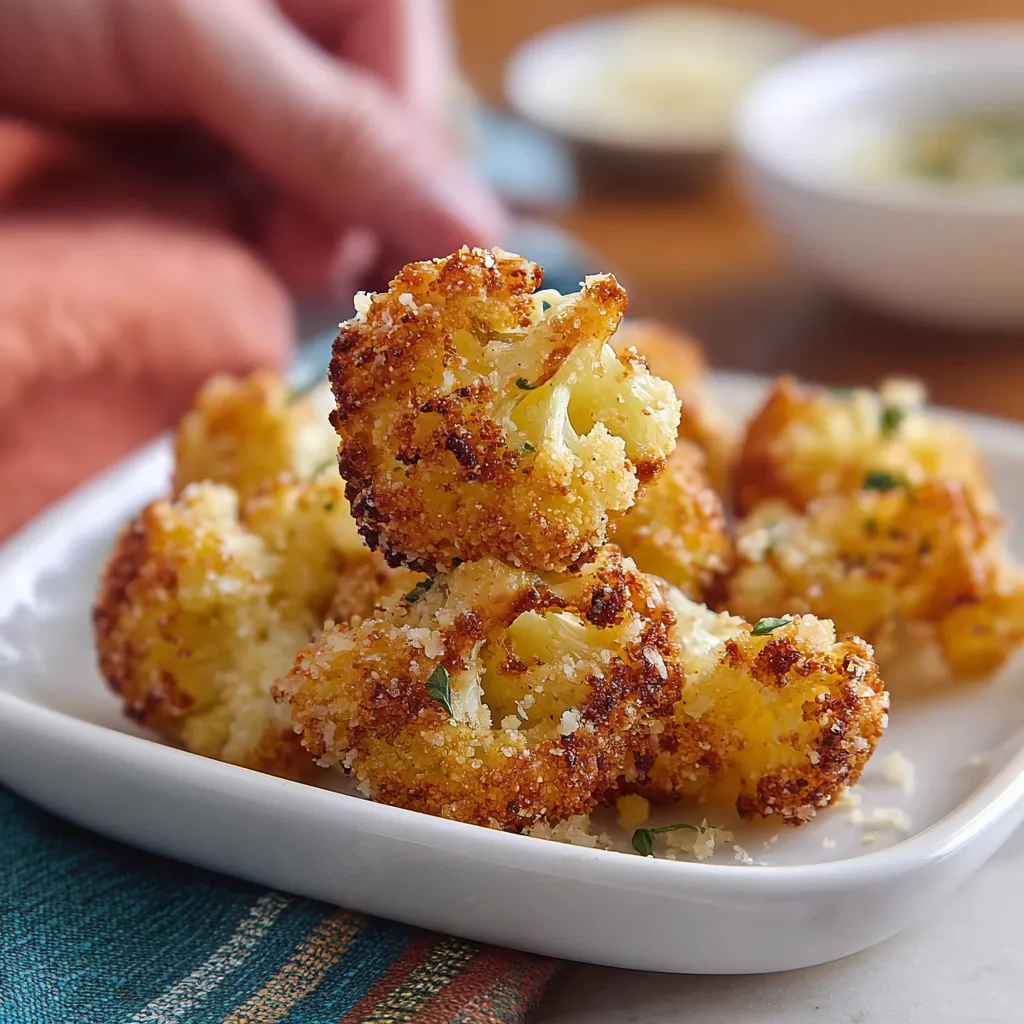 Easy Parmesan Cauliflower Bites Recipe