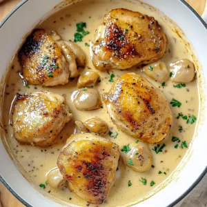 Savory Garlic Chicken in a Creamy Sauce