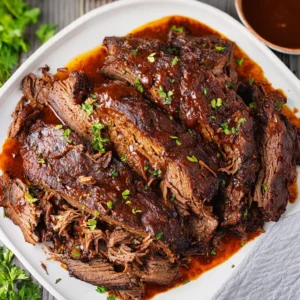 Slow Cooker BBQ Beef Brisket That’s Packed with Flavor