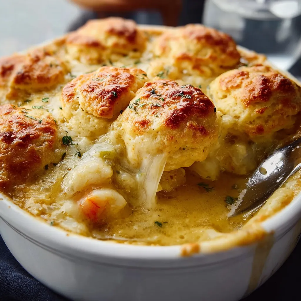 Cheddar Bay Biscuit Seafood Pot Pie
