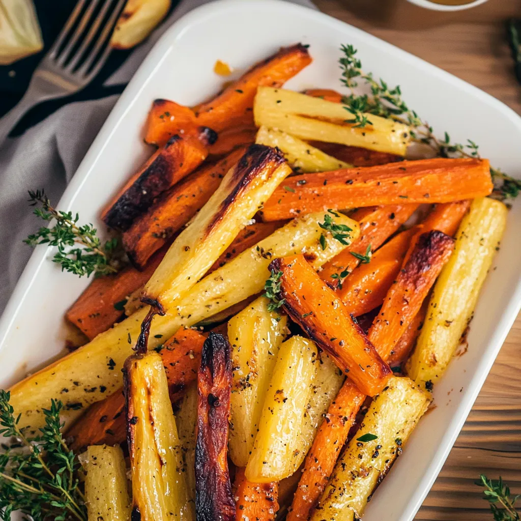Honey Glazed Roasted Carrots and Parsnips