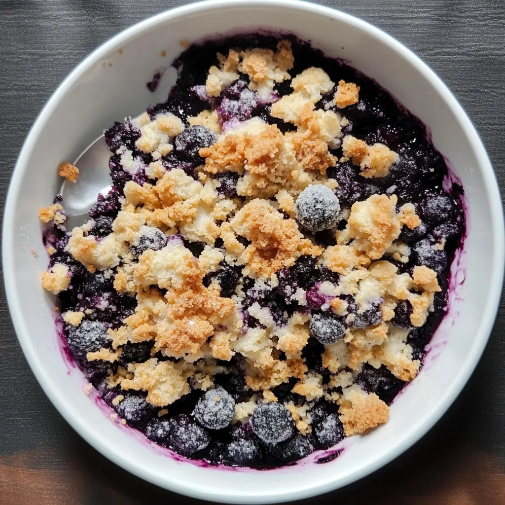 Air Fryer Blueberry Apple Crumble