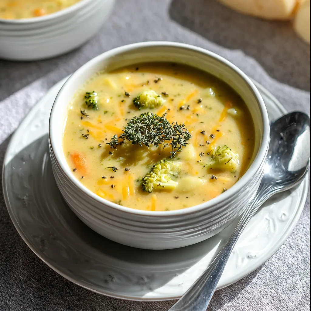 Broccoli Potato Cheese Soup Crockpot