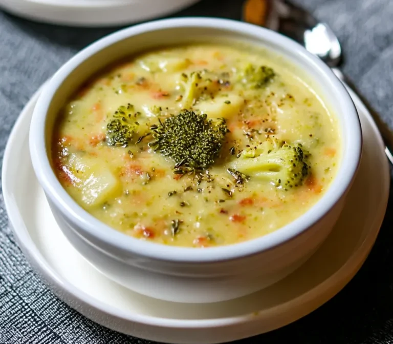 Broccoli Potato Cheese Soup Recipe