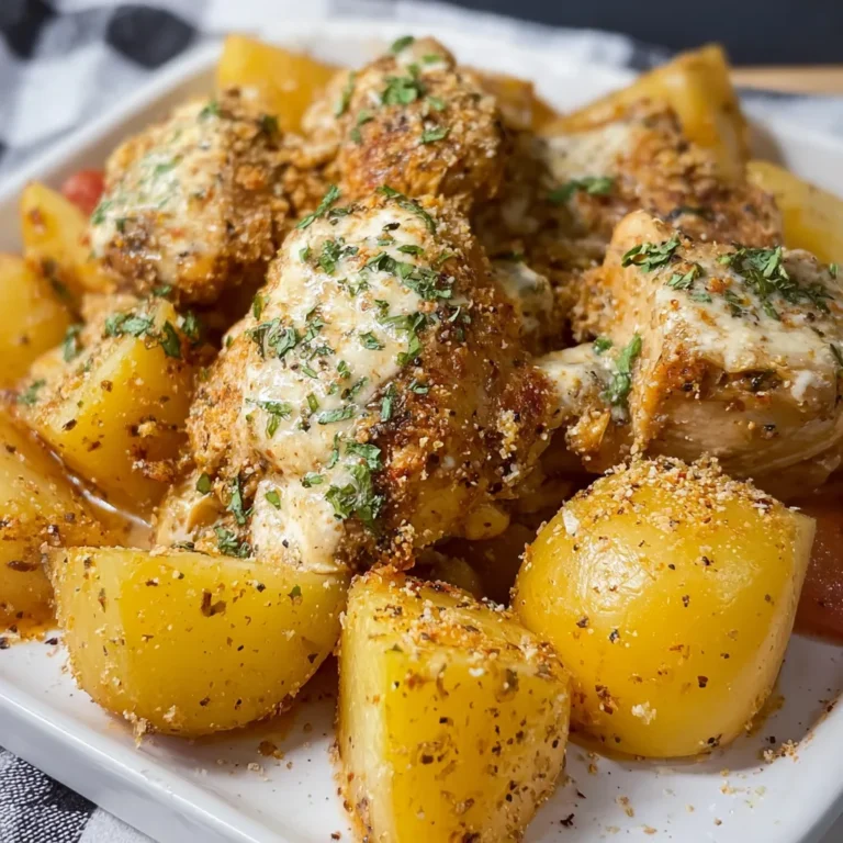Garlic Parmesan Crockpot Chicken and Potatoes Recipes