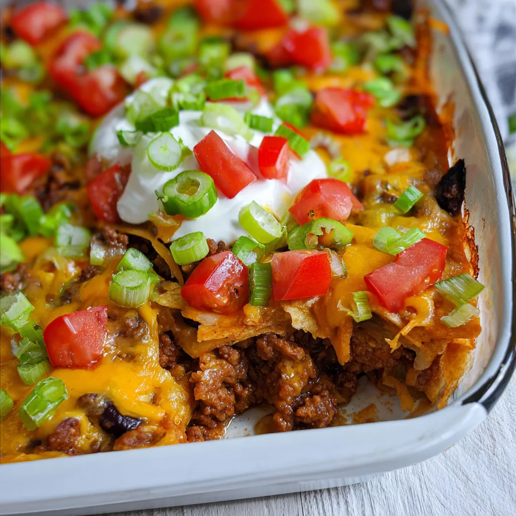 Crockpot Taco Casserole With Tortillas