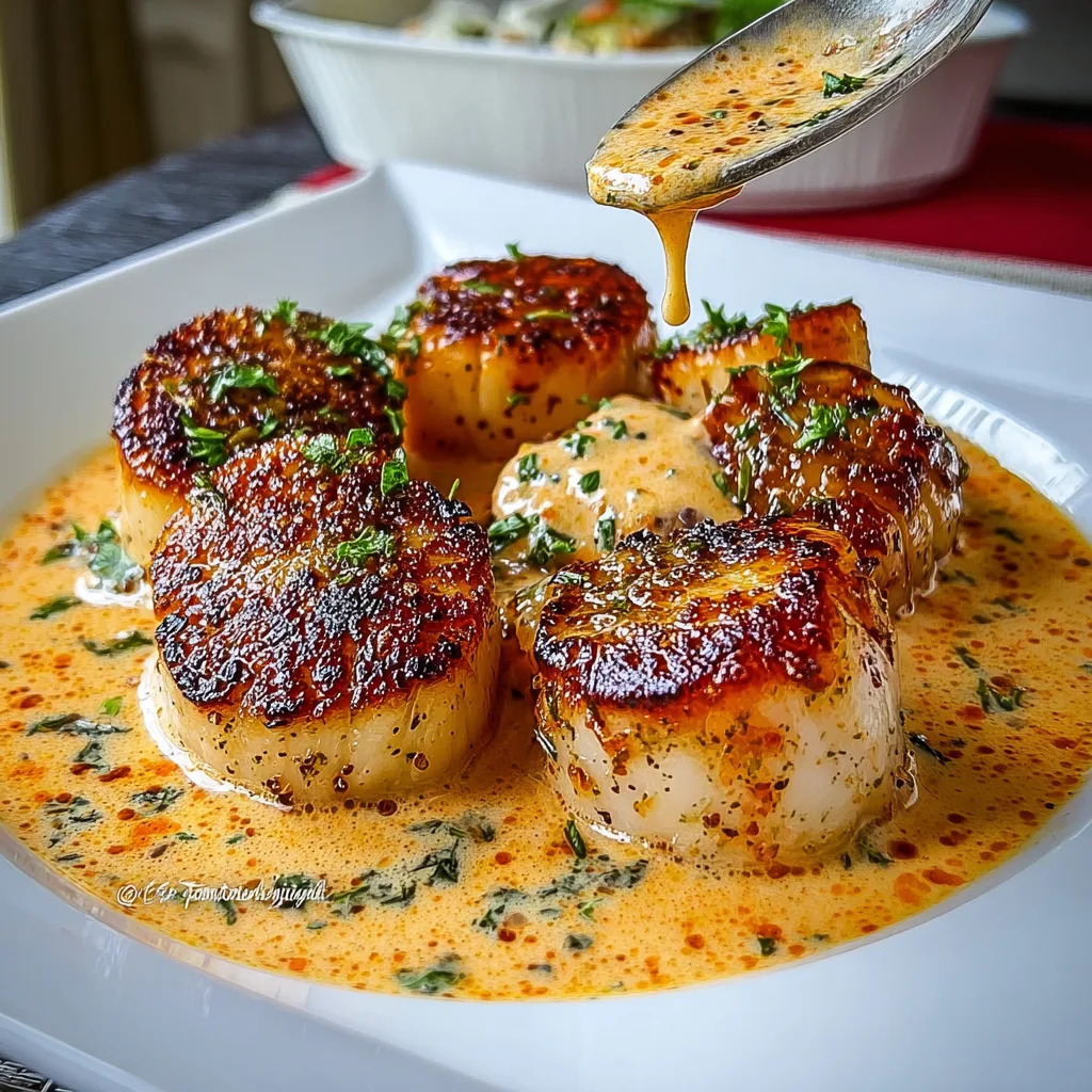 Quick and Flavorful Seared Scallops in Cajun Cream