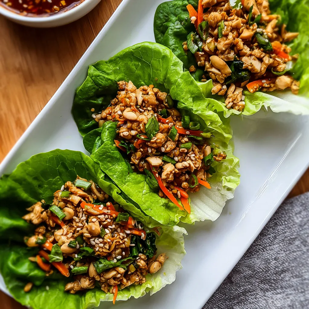Asian Chicken Lettuce Wraps Instant Pot