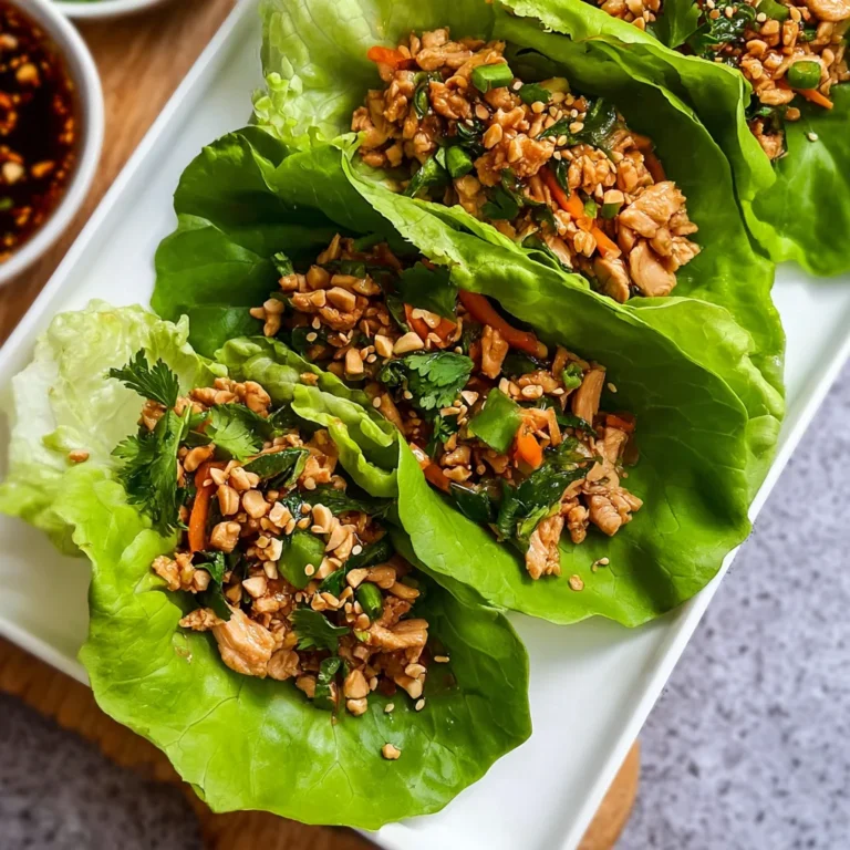 Asian Chicken Lettuce Wraps Recipe